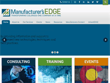 Tablet Screenshot of manufacturersedge.com